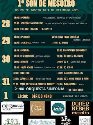 Fechas, información, programa, cartel, imágenes, mapa y ubicación de I Son do Mesoiro  en  A Coruña