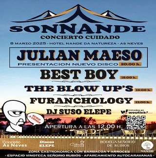 Fechas, información, programa, cartel, imágenes, mapa y ubicación de Sonnande   en  As Neves