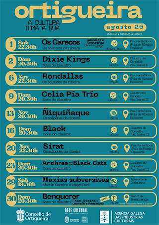 Fechas, información, programa, cartel, imágenes, mapa y ubicación de Sons do Claustro (2026) en Ortigueira