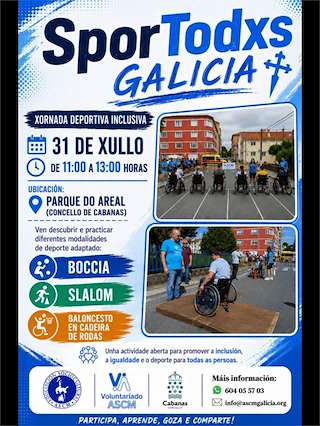 Fechas, información, programa, cartel, imágenes, mapa y ubicación de SporTodxs - Xornada Deportiva Inclusiva (2026)  en  Cabanas