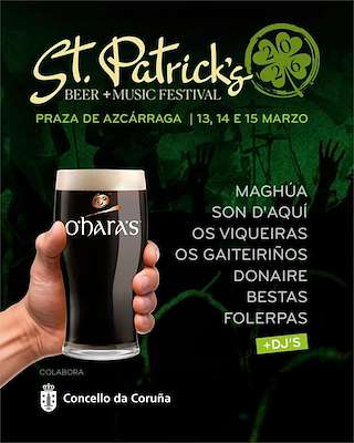 Fechas, información, programa, cartel, imágenes, mapa y ubicación de St. Patricks (2026)  en  A Coruña