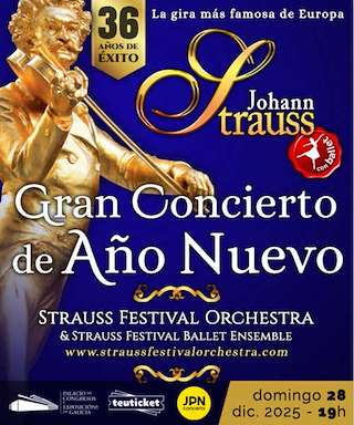 Fechas, información, programa, cartel, imágenes, mapa y ubicación de Strauss Festival Orchestra - Gran Concierto de Año Nuevo (2025)  en  Santiago de Compostela
