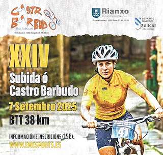 Fechas, información, programa, cartel, imágenes, mapa y ubicación de XXIV Subida BTT o Castro Barbudo  en  Rianxo