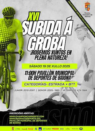 Fechas, información, programa, cartel, imágenes, mapa y ubicación de XVI Subida Cicloturista á Groba   en  Baiona
