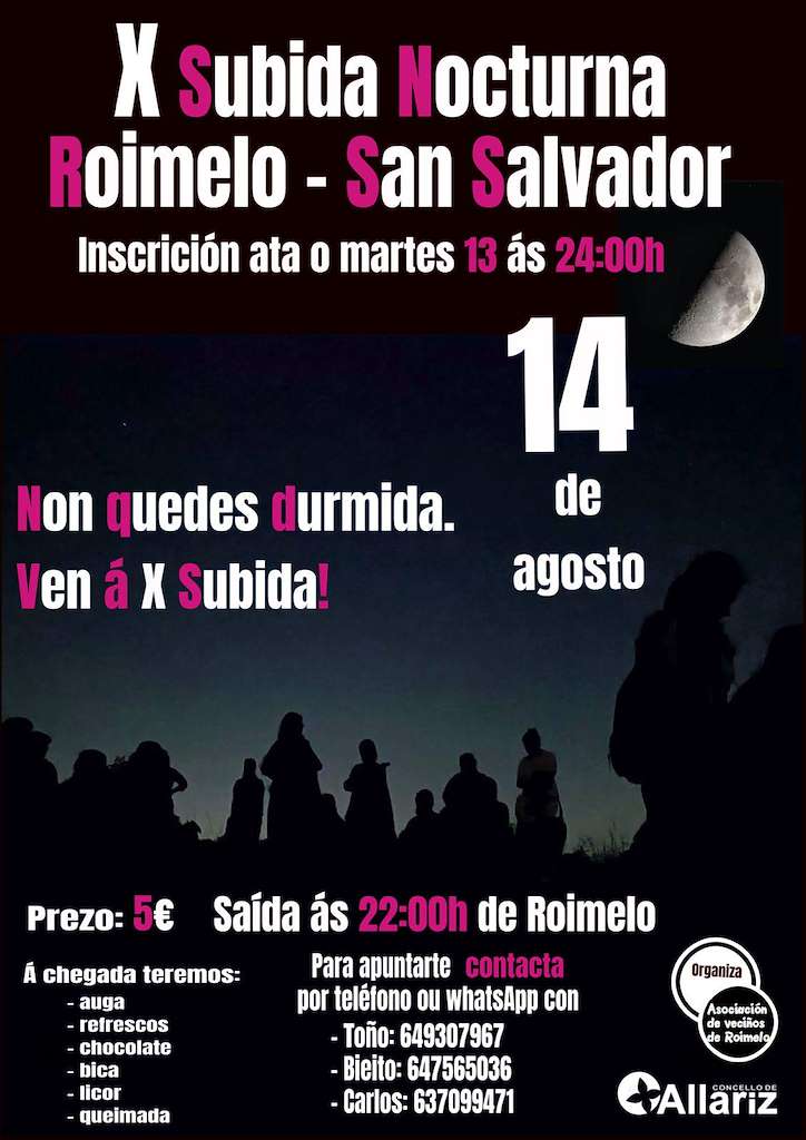 X Subida Nocturna Roimelo - San Salvador en Allariz