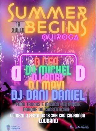 Fechas, información, programa, cartel, imágenes, mapa y ubicación de Summer Begins  en  Quiroga