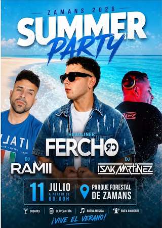 Fechas, información, programa, cartel, imágenes, mapa y ubicación de Summer Party de Zamáns (2026)  en  Vigo