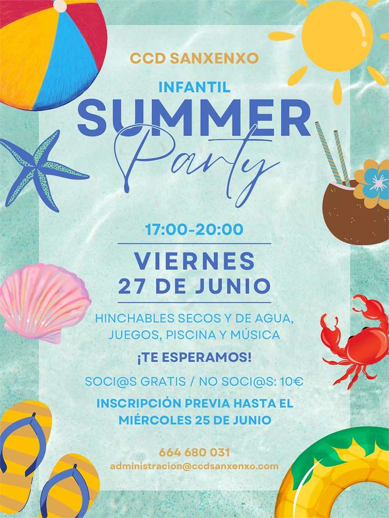 Summer Party Infantil  (2025) en Sanxenxo