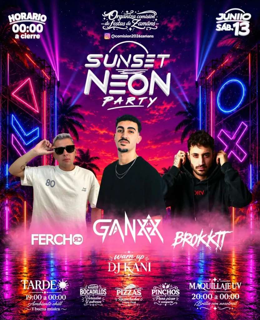 Sunset Neon Party (2026) en Vigo