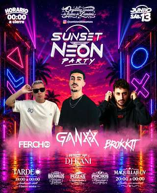 Fechas, información, programa, cartel, imágenes, mapa y ubicación de Sunset Neon Party (2026)  en  Vigo
