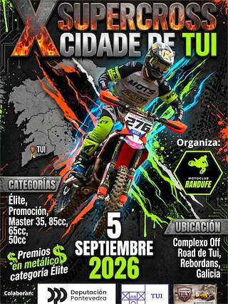 Fechas, información, programa, cartel, imágenes, mapa y ubicación de X Supercross (2026) en Tui