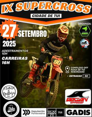 Fechas, información, programa, cartel, imágenes, mapa y ubicación de IX Supercross (2025)  en  Tui