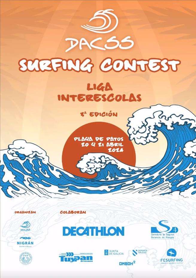III Surfing Contest Liga Interescolas (2024) en Nigrán
