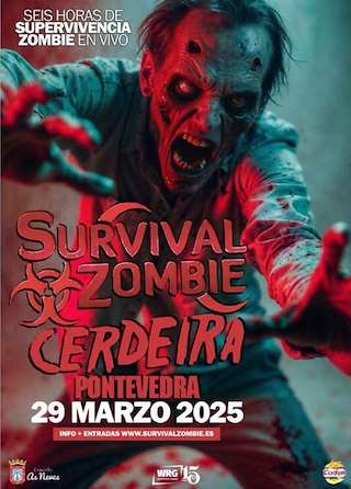 Fechas, información, programa, cartel, imágenes, mapa y ubicación de Survival Zombie de Cerdeira  en  As Neves