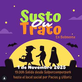 Fechas, información, programa, cartel, imágenes, mapa y ubicación de Susto ou Trato de Bolmente (2025)  en  Sober