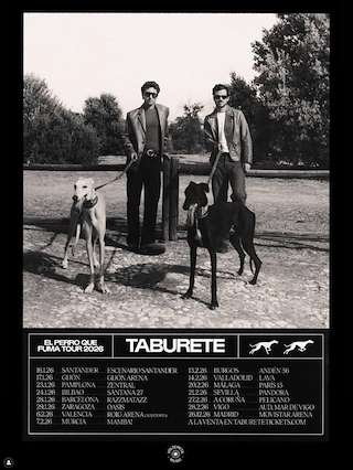 Fechas, información, programa, cartel, imágenes, mapa y ubicación de Taburete en Concierto - El Perro que Fuma Tour (2026)  en  Vigo