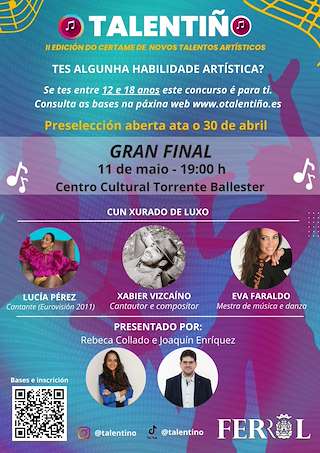 Talentiño - IV Certamen de Novos Talentos Artísticos en Ferrol
