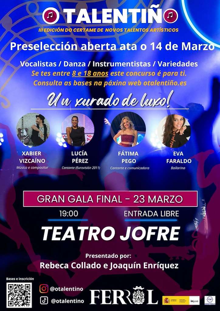Talentiño - III Certamen de Novos Talentos Artísticos en Ferrol