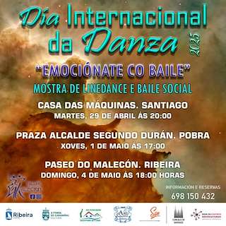 Fechas, información, programa, cartel, imágenes, mapa y ubicación de Taller Alecrín - Emociónate co Baile  en  Ribeira