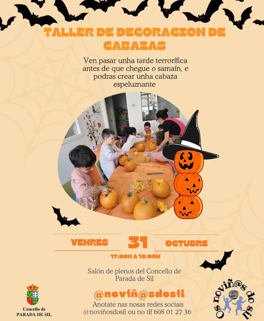 Taller de Cabazas Terroríficas en Parada de Sil