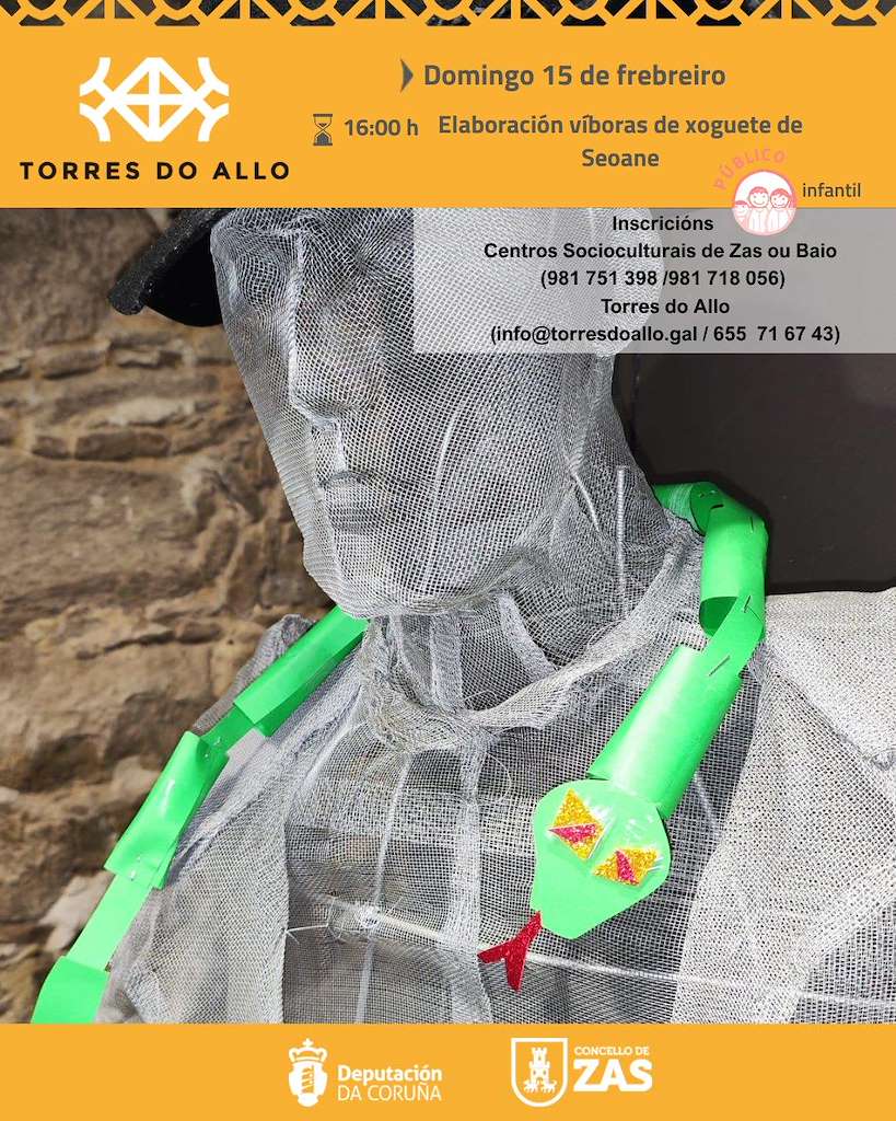 Taller de Carnaval de las Torres do Allo en Zas