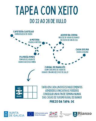 Fechas, información, programa, cartel, imágenes, mapa y ubicación de Tapea con Xeito   en  Rianxo