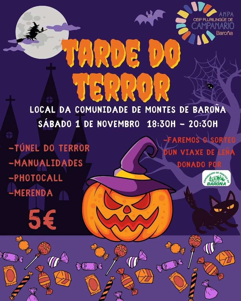 Tarde do Terror de Baroña en O Porto do Son