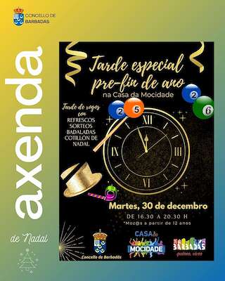 Fechas, información, programa, cartel, imágenes, mapa y ubicación de Tarde Especial de Pre Fin de Año (2025)  en  Barbadás