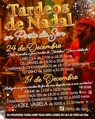 Fechas, información, programa, cartel, imágenes, mapa y ubicación de Tardeos de Navidad  en  O Porto do Son