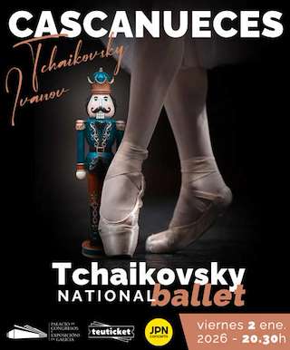 Fechas, información, programa, cartel, imágenes, mapa y ubicación de Tchaikovsky National Ballet  - El Cascanueces (2026)  en  Santiago de Compostela