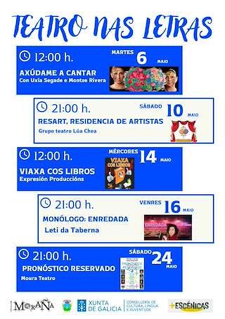 Fechas, información, programa, cartel, imágenes, mapa y ubicación de Teatro nas Letras  en  Moraña