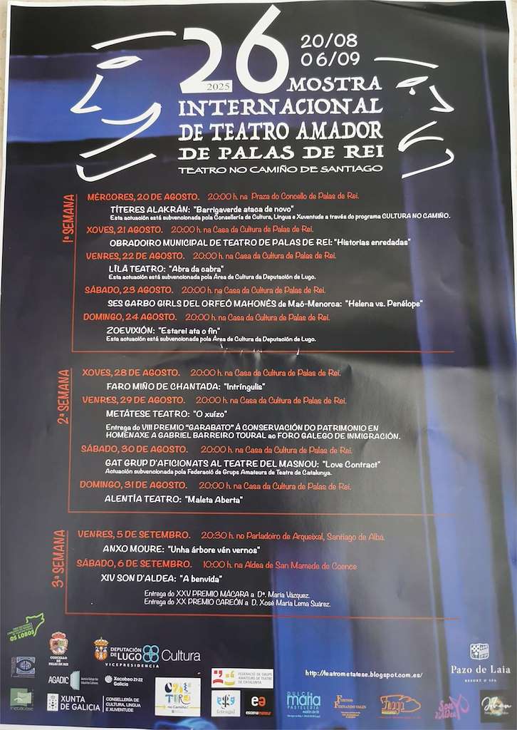 XXVI Teatro no Camiño de Santiago en Palas de Rei