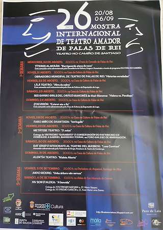 Fechas, información, programa, cartel, imágenes, mapa y ubicación de XXVI Teatro no Camiño de Santiago  en  Palas de Rei