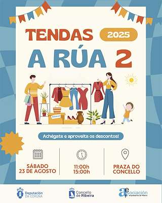 Fechas, información, programa, cartel, imágenes, mapa y ubicación de Tendas á Rúa (2026)  en  Ribeira
