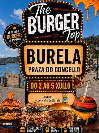 Fechas, información, programa, cartel, imágenes, mapa y ubicación de The Burger Top (2026)  en  Burela