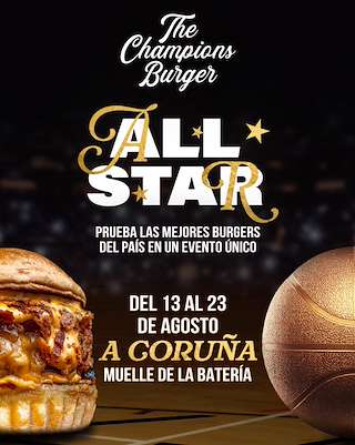 Fechas, información, programa, cartel, imágenes, mapa y ubicación de The Champions Burger (2026)  en  A Coruña