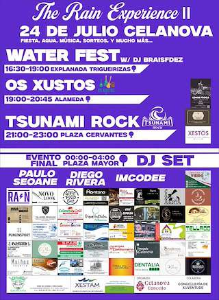 Fechas, información, programa, cartel, imágenes, mapa y ubicación de The Rain Experience II  (2026)  en  Celanova