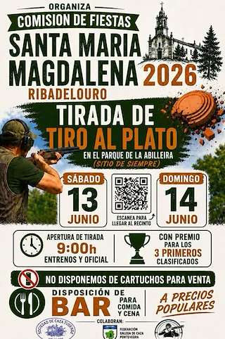 Fechas, información, programa, cartel, imágenes, mapa y ubicación de Tirada de Tiro al Plato de Ribadelouro  (2026)  en  Tui