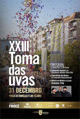 Toma das uvas (2025) en Vilagarcía de Arousa