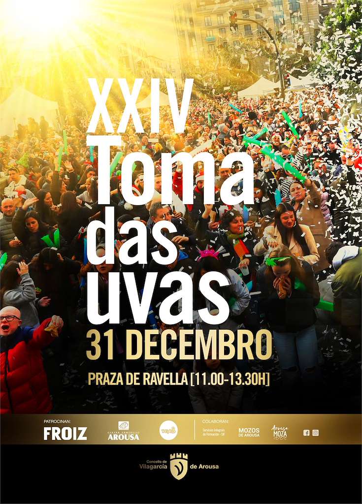 Toma das uvas (2025) en Vilagarcía de Arousa