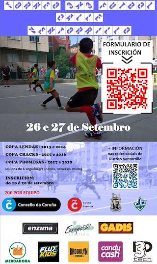 Fechas, información, programa, cartel, imágenes, mapa y ubicación de Torneo 3x3 Fútbol Calle Ventorrillo (2026)  en  A Coruña
