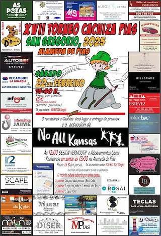 Fechas, información, programa, cartel, imágenes, mapa y ubicación de XVII Torneo da Cachiza Pias - San Gregorio  en  O Rosal