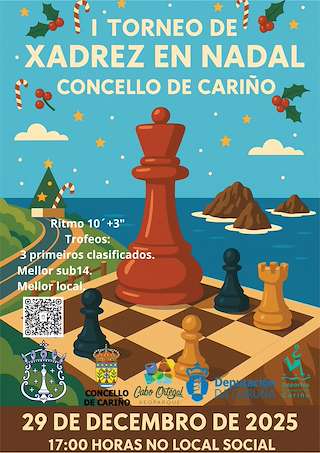 Fechas, información, programa, cartel, imágenes, mapa y ubicación de I Torneo de Ajedrez de Navidad  (2025)  en  Cariño