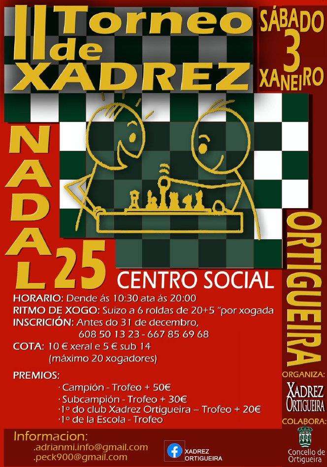 II Torneo de Ajedrez de Navidad en Ortigueira