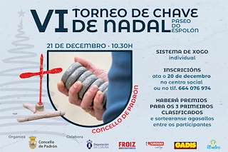 Fechas, información, programa, cartel, imágenes, mapa y ubicación de VI Torneo de Chave de Nadal  en  Padrón