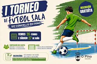 Fechas, información, programa, cartel, imágenes, mapa y ubicación de I Torneo de Fútbol Sala (2026) en O Pino