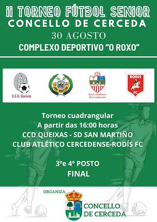 Fechas, información, programa, cartel, imágenes, mapa y ubicación de II Torneo de Fútbol Senior  en  Cerceda