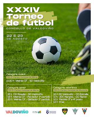 Fechas, información, programa, cartel, imágenes, mapa y ubicación de XXXIV Torneo de Fútbol (2026)  en  Valdoviño