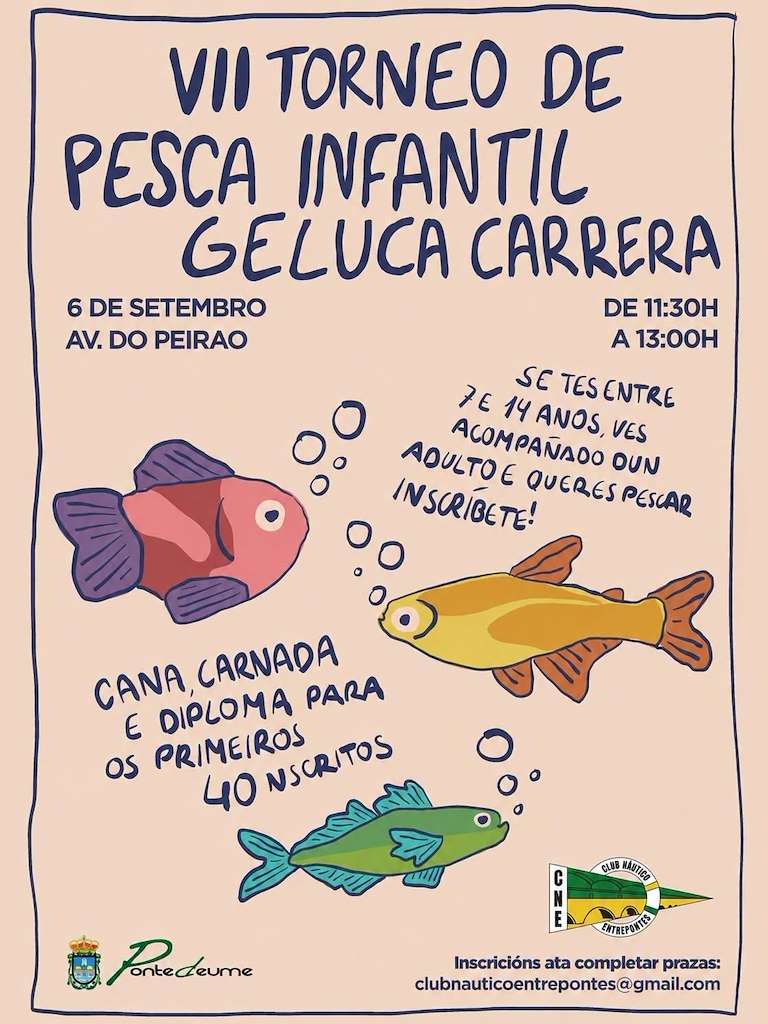 VII Torneo de Pesca Infantil Geluca Carrera (2026) en Pontedeume