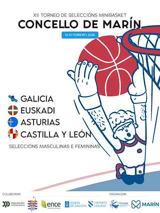 Fechas, información, programa, cartel, imágenes, mapa y ubicación de XII Torneo de Seleccións Minibasket  (2026) en Marín